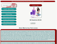 Tablet Screenshot of onlinepracticeexam.com