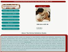 Tablet Screenshot of onlinepracticeexam.net